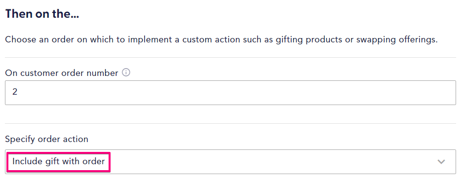 settings to ensure gifting is configured appropriately