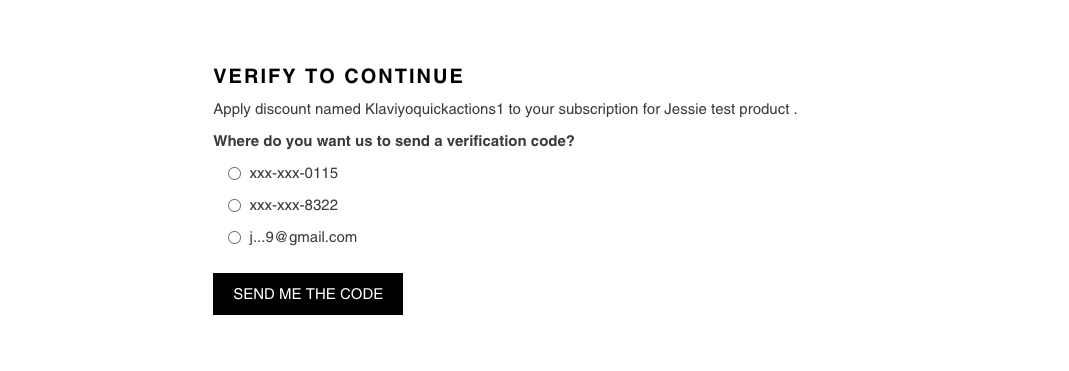 Only US or Canadian customers have the option to authenticate via SMS
