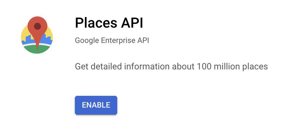 enable places API