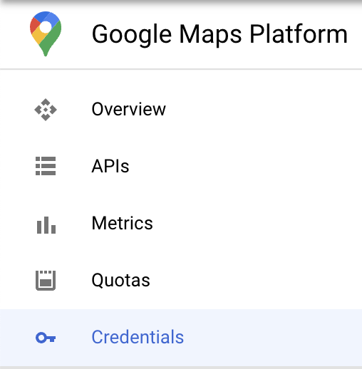 accessing credentials through google maps