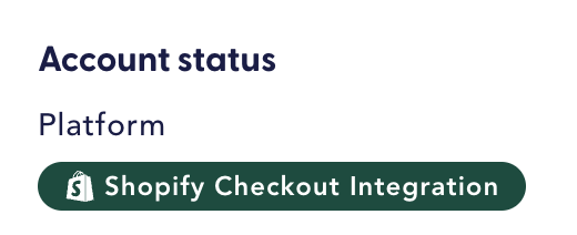 Shopify Checkout Integration platform label