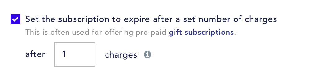 Set to expire in the subscription rule builder