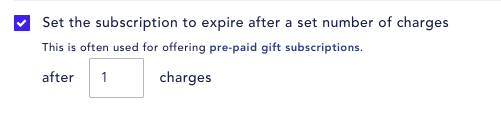 expiration setting in subscription rule configuration