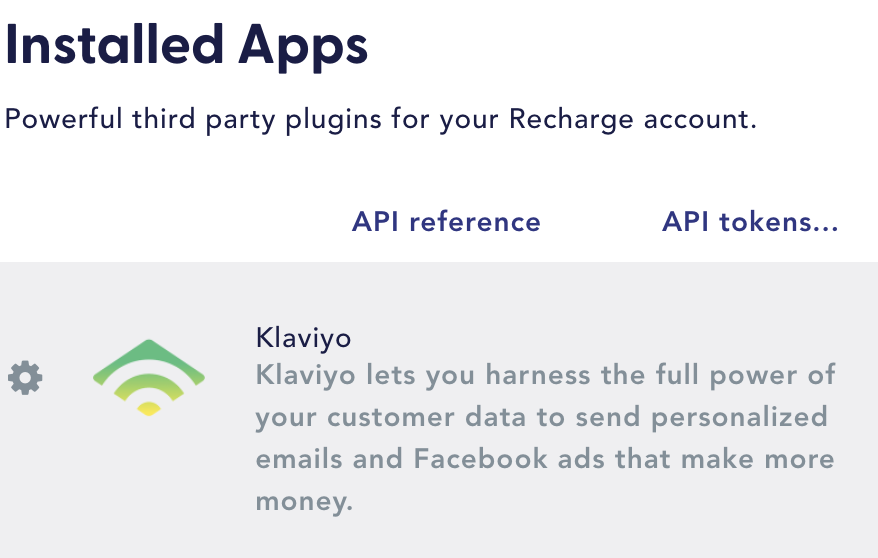 Locate_Klaviyo_from_the_list_of_Installed_Apps_in_Recharge.png