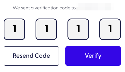 Landing page opt-in verification code page
