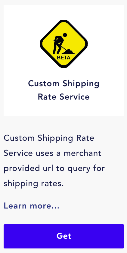 custom shipping rate service in the recharge apps marketplace